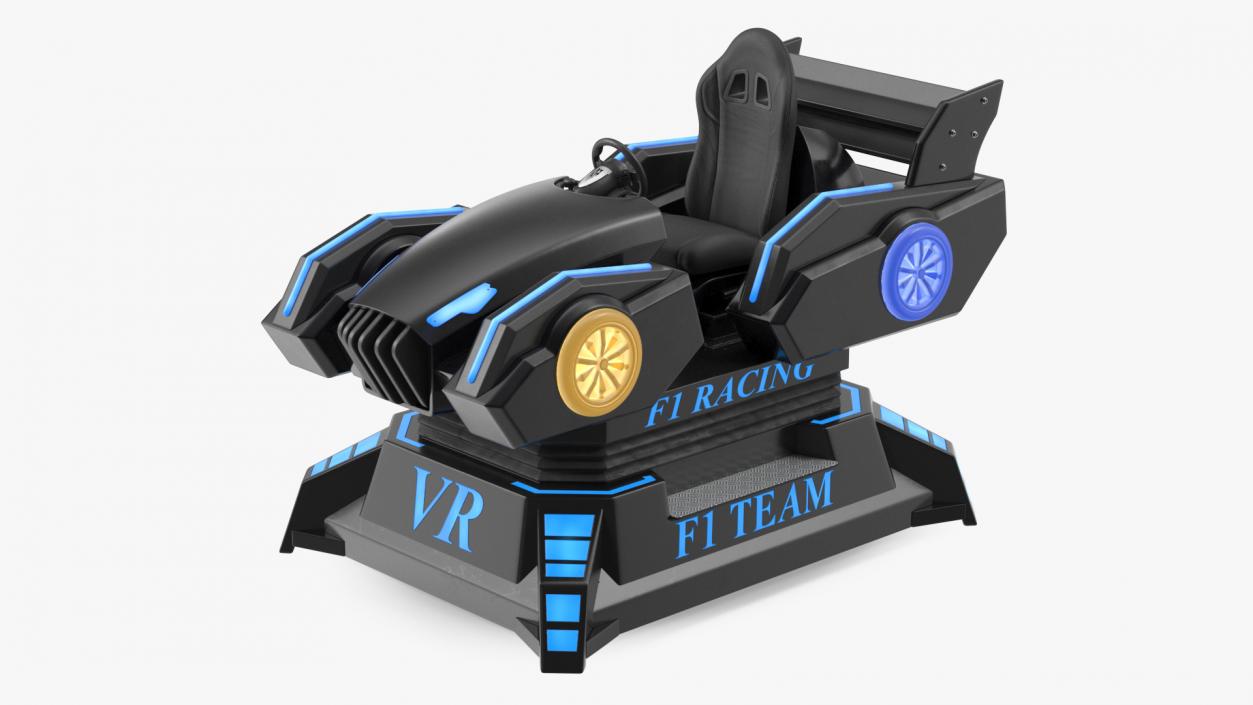 VR Racing Game ON Rigged 3D model