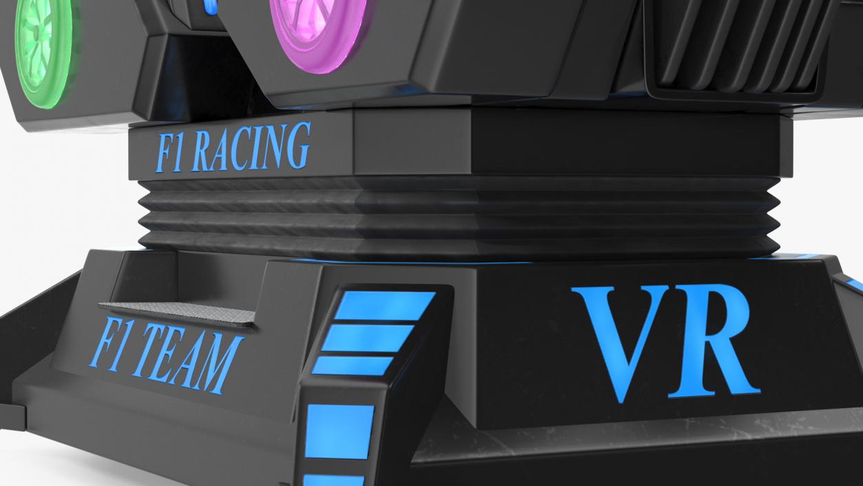 VR Racing Game ON Rigged 3D model