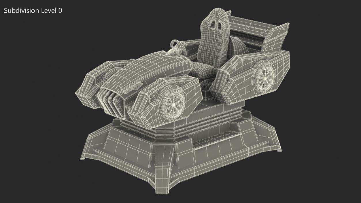 VR Racing Game ON Rigged 3D model