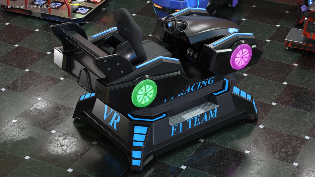 VR Racing Game ON Rigged 3D model