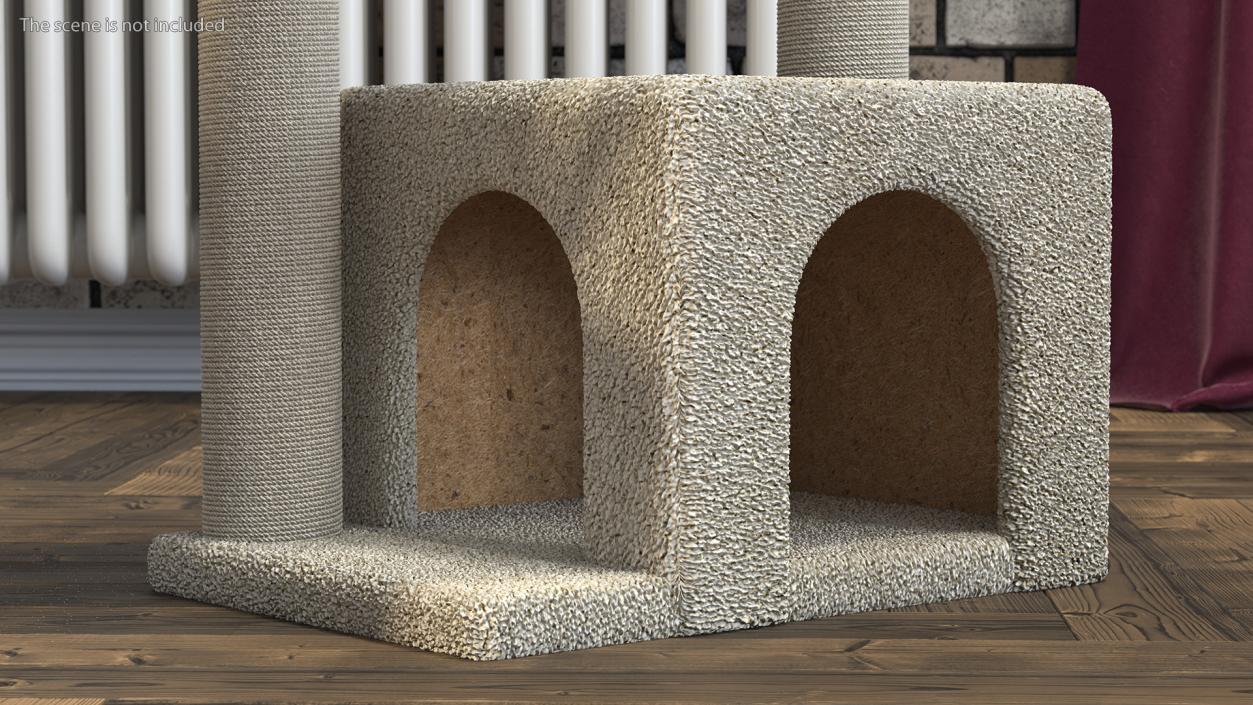 3D Cat Tree 3-Level