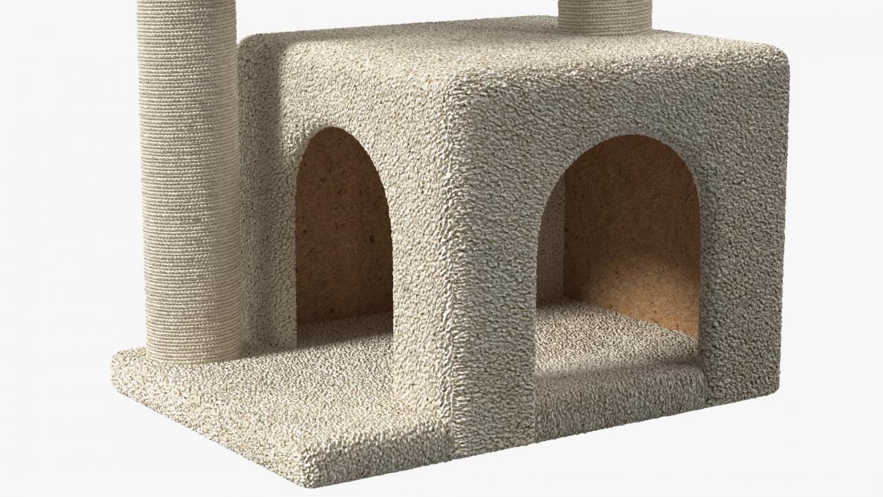 3D Cat Tree 3-Level