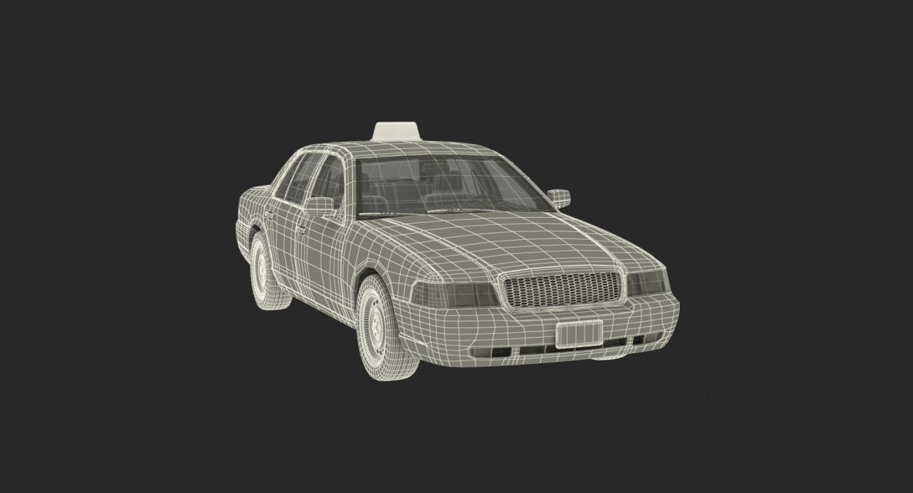 3D NYC Checker Cab Rigged Collection model