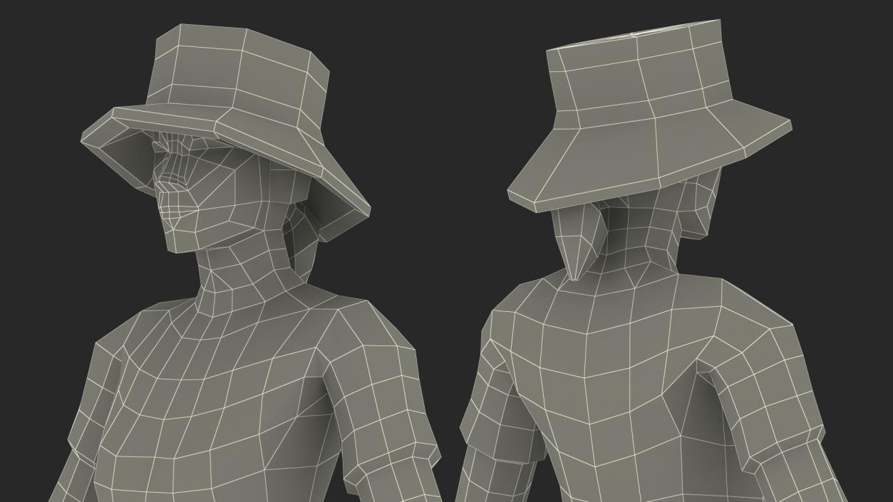 Low Poly Gardener 3D