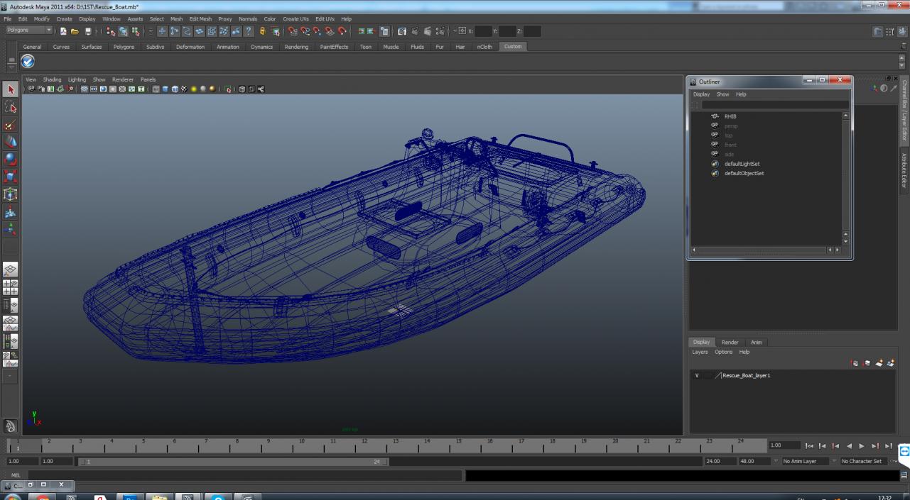 3D Rescue Boat