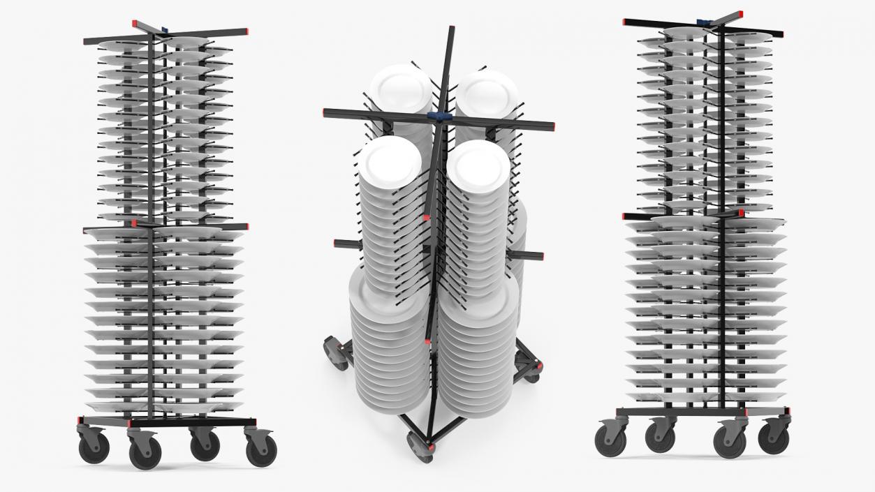 3D Stainless Steel Professional Plate Rack with Plates