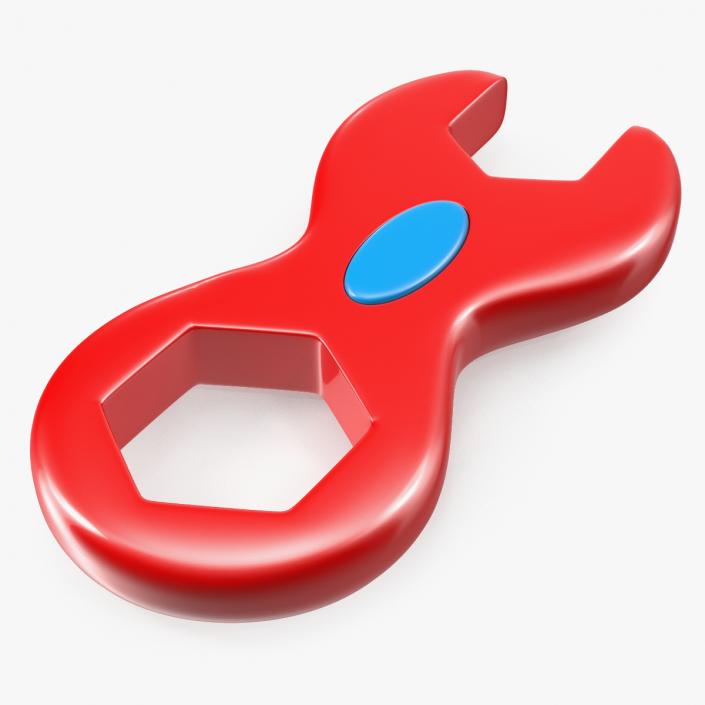 3D Plastic Toy Wrench model