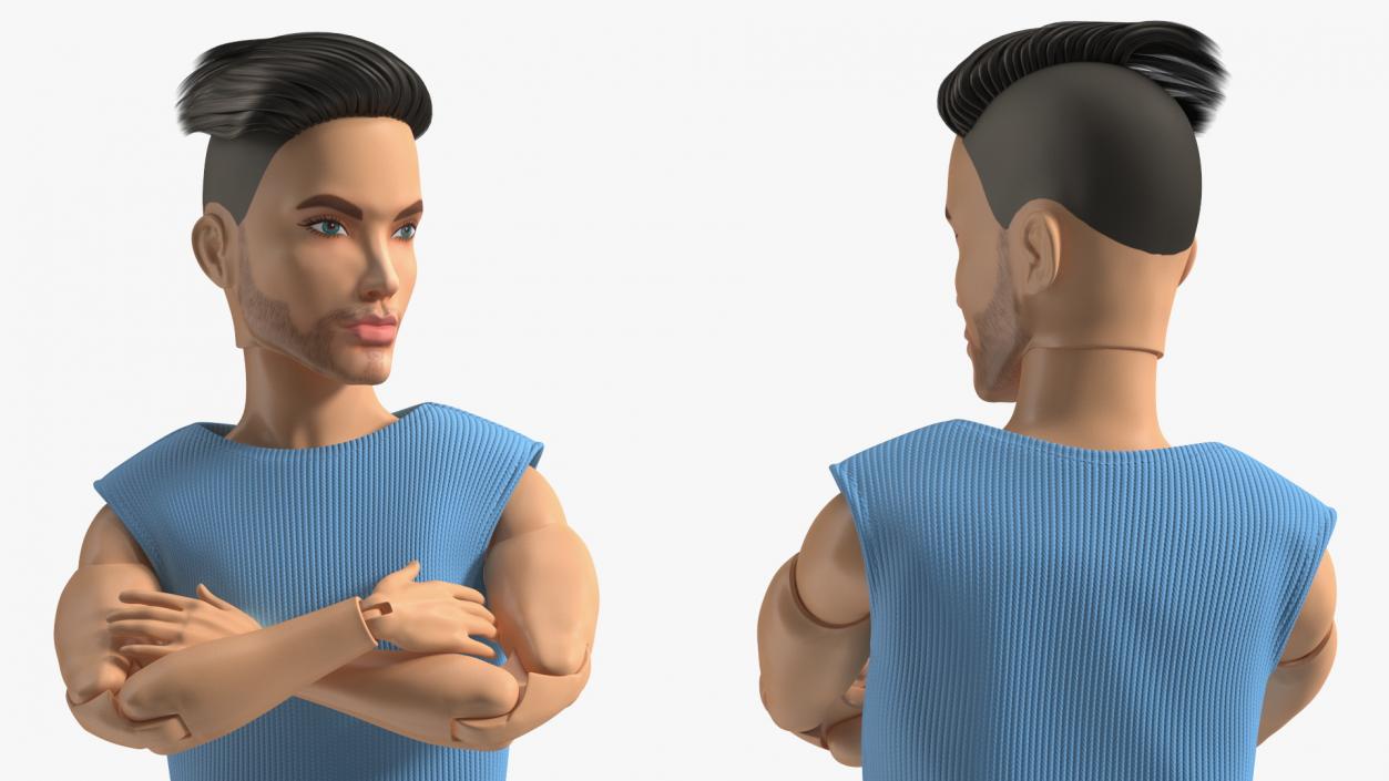 3D Ken Doll Dressed Pose