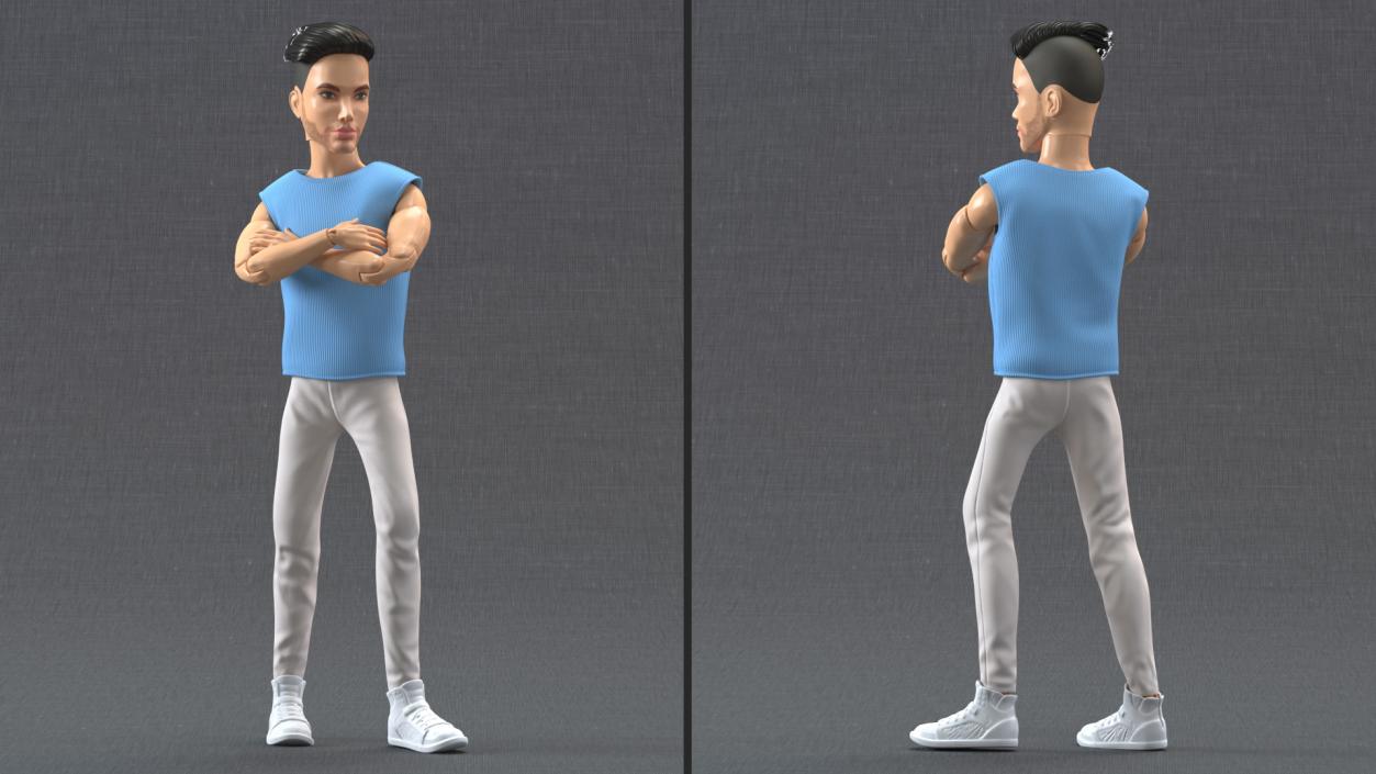 3D Ken Doll Dressed Pose