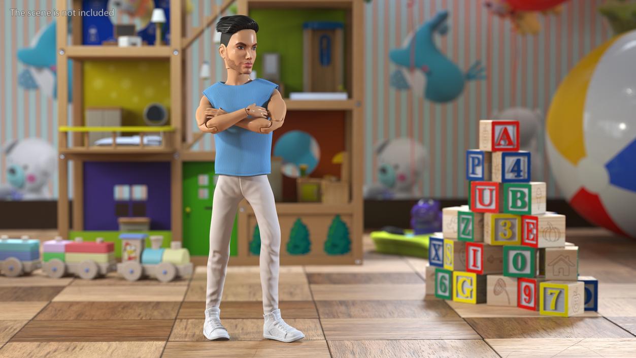 3D Ken Doll Dressed Pose