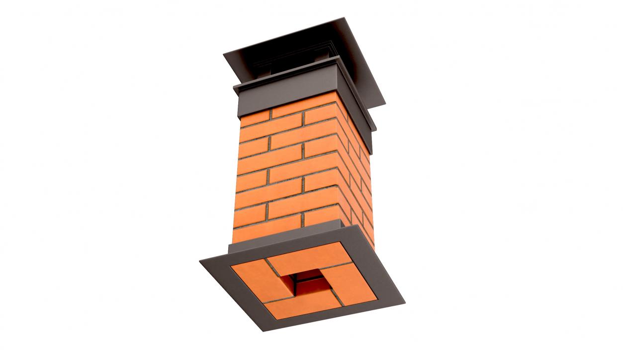 3D model Brick Chimney Square