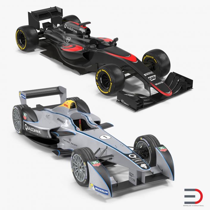 3D Formula Cars Collection model