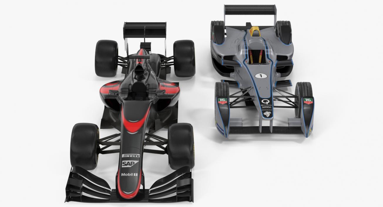 3D Formula Cars Collection model