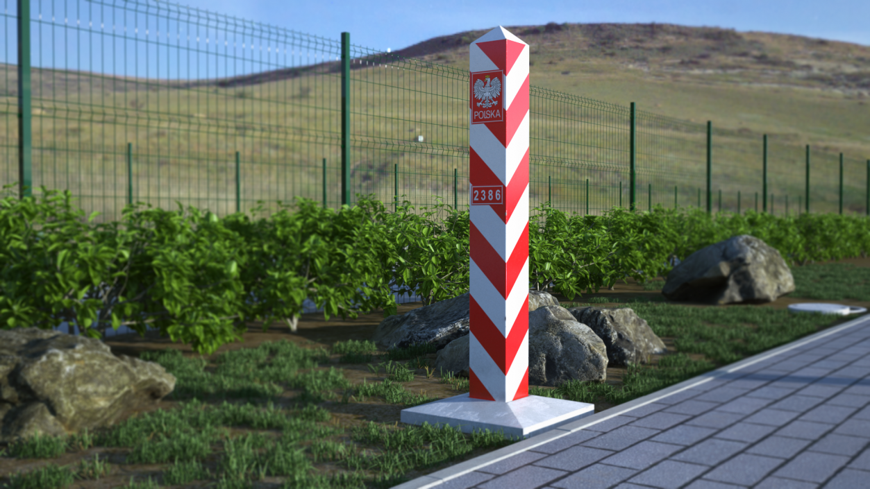 3D Border Post of Poland