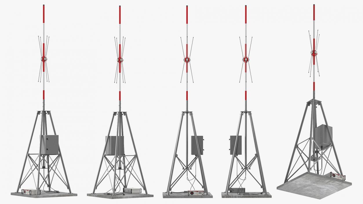 Rhotheta RT 1000 VHF RDF System ATC VTS with Antenna 3D