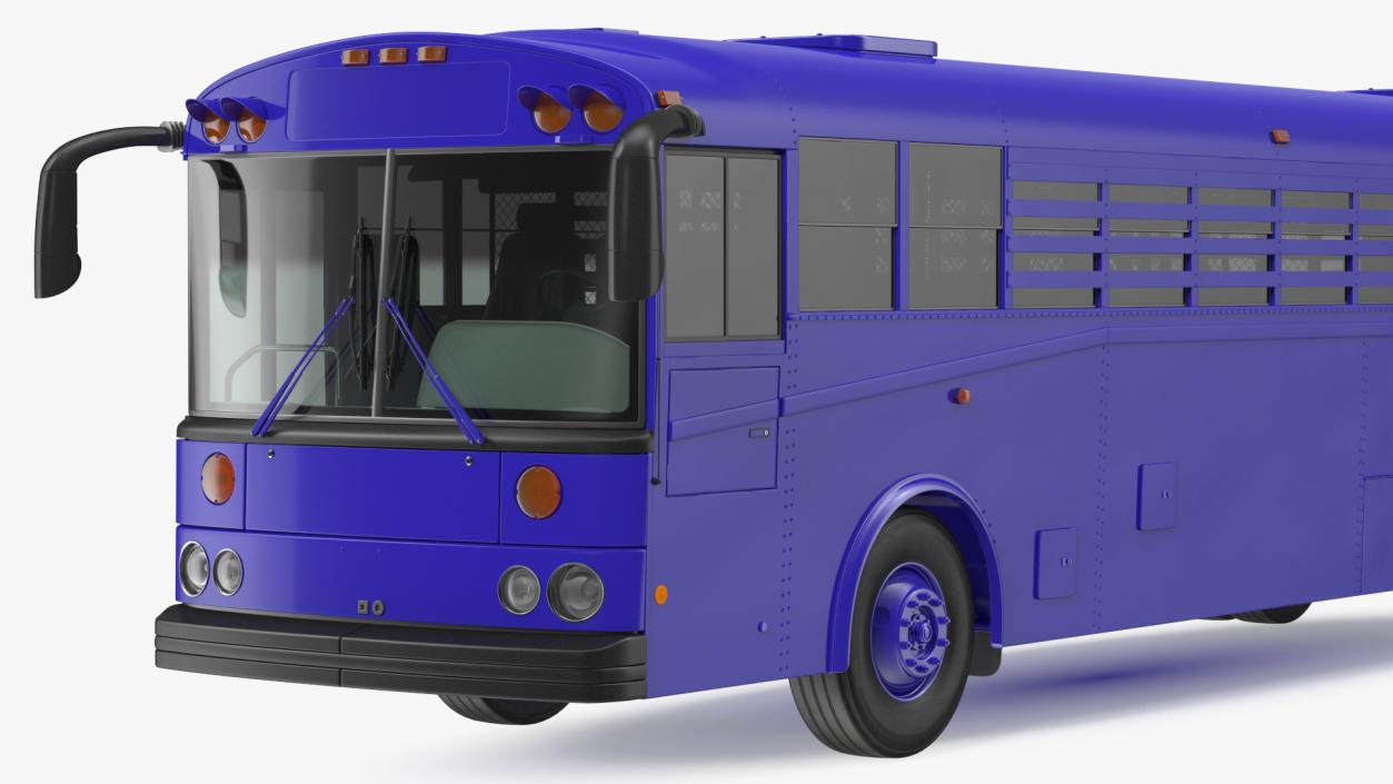 3D model Prison Transport Bus