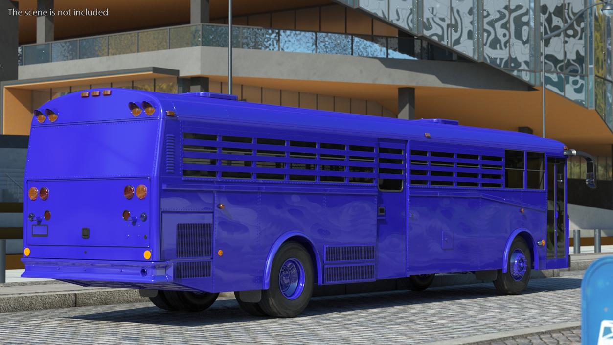 3D model Prison Transport Bus