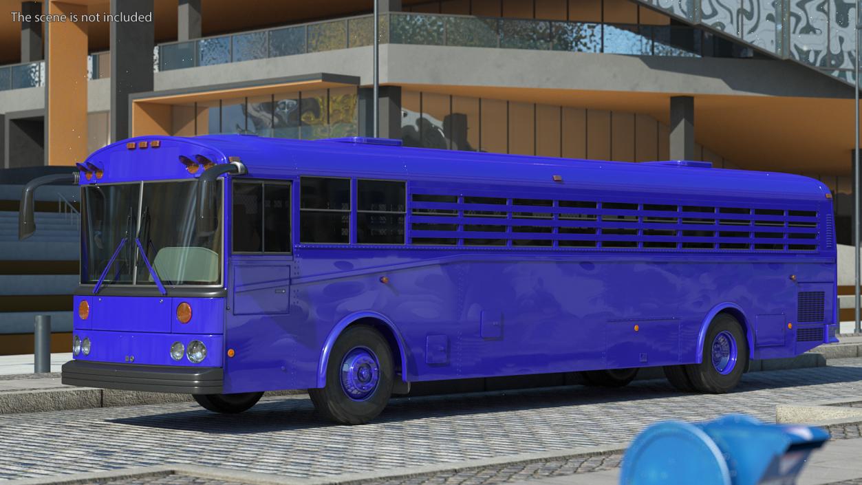 3D model Prison Transport Bus