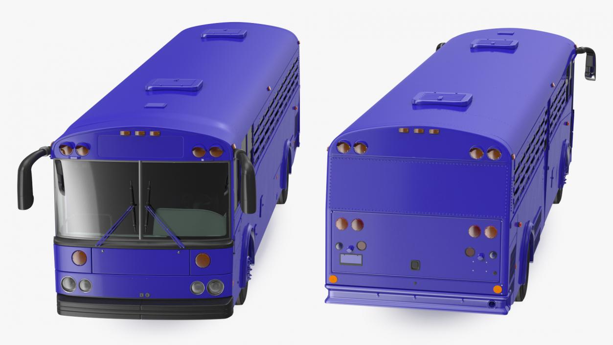 3D model Prison Transport Bus