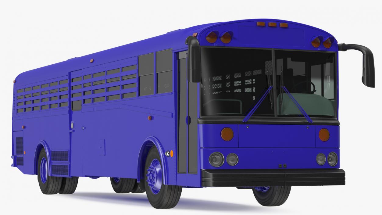 3D model Prison Transport Bus