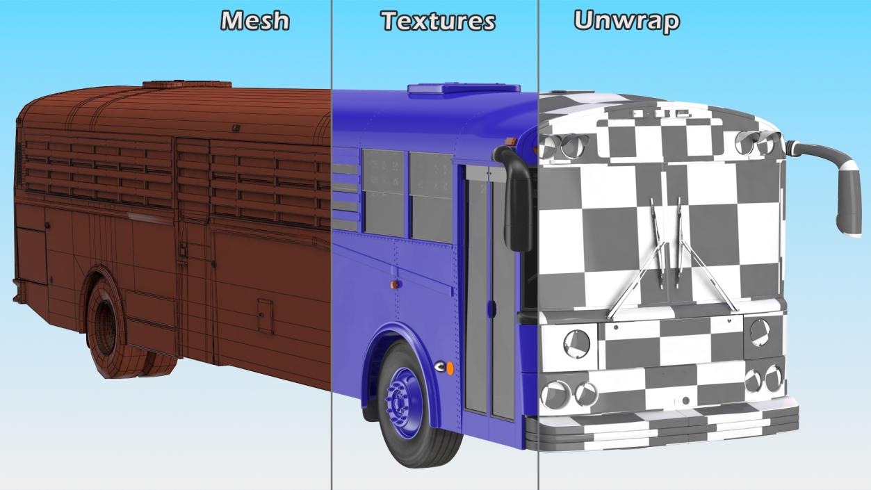 3D model Prison Transport Bus