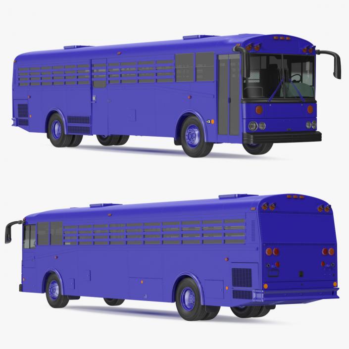 3D model Prison Transport Bus