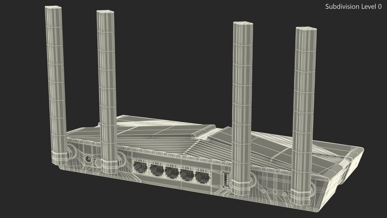 3D Wifi 6 Router model