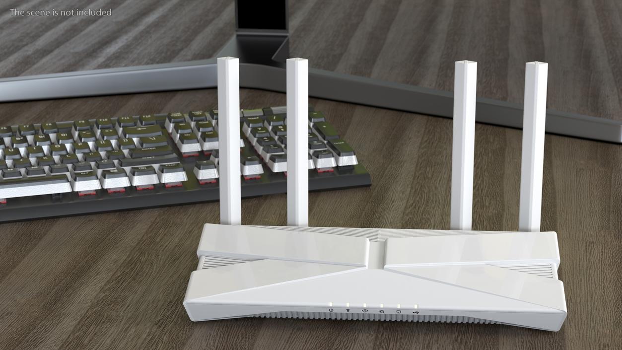 3D Wifi 6 Router model