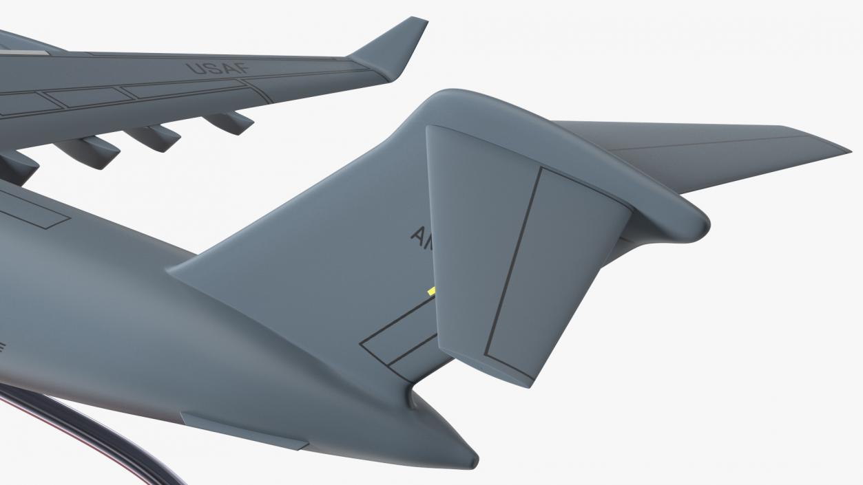 3D Globemaster III Scale Model with Stand model