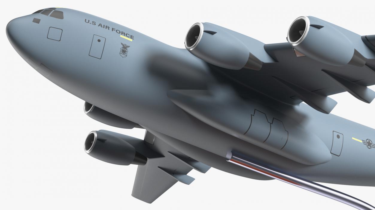 3D Globemaster III Scale Model with Stand model