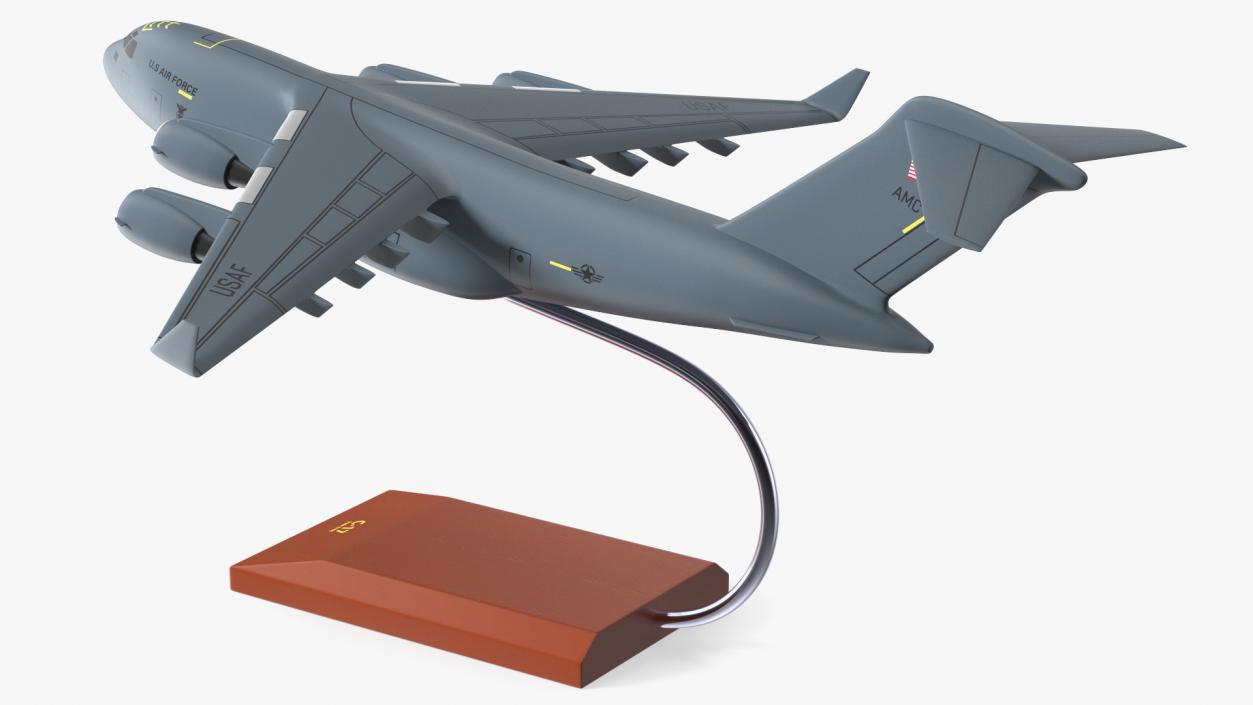 3D Globemaster III Scale Model with Stand model