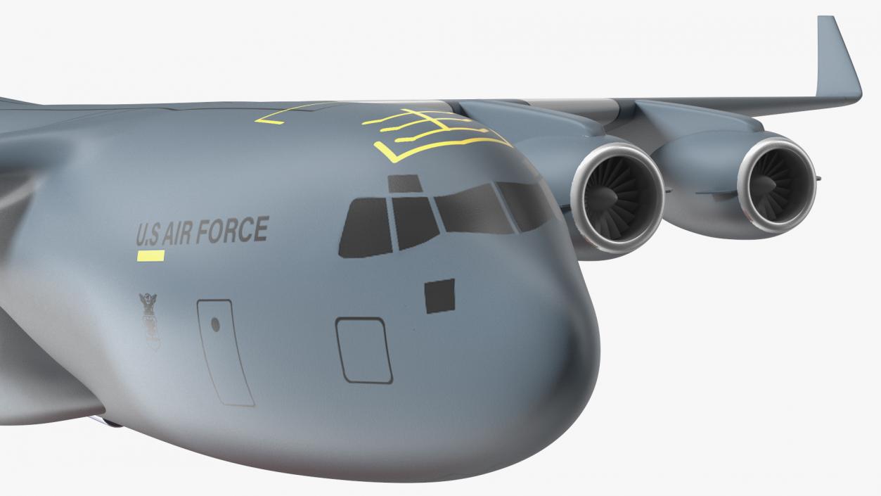 3D Globemaster III Scale Model with Stand model