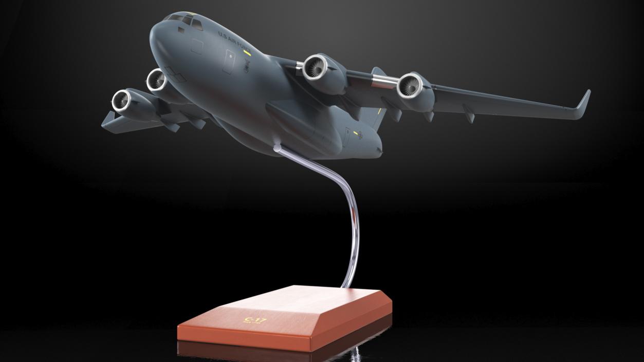 3D Globemaster III Scale Model with Stand model