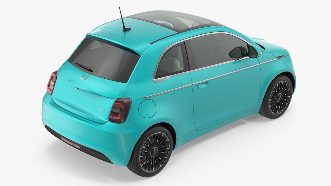 3D Fiat 500 La Prima Simple Interior model