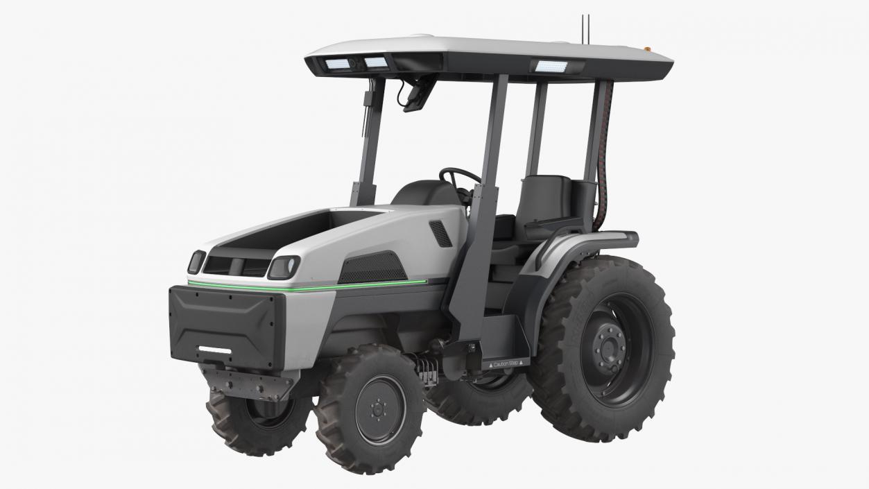 3D model Smart Electric Tractor Dusty Rigged