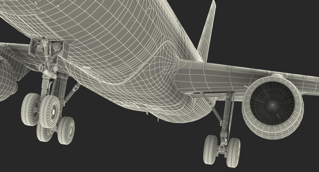 Airbus A320 Delta Air Lines Rigged 3D model