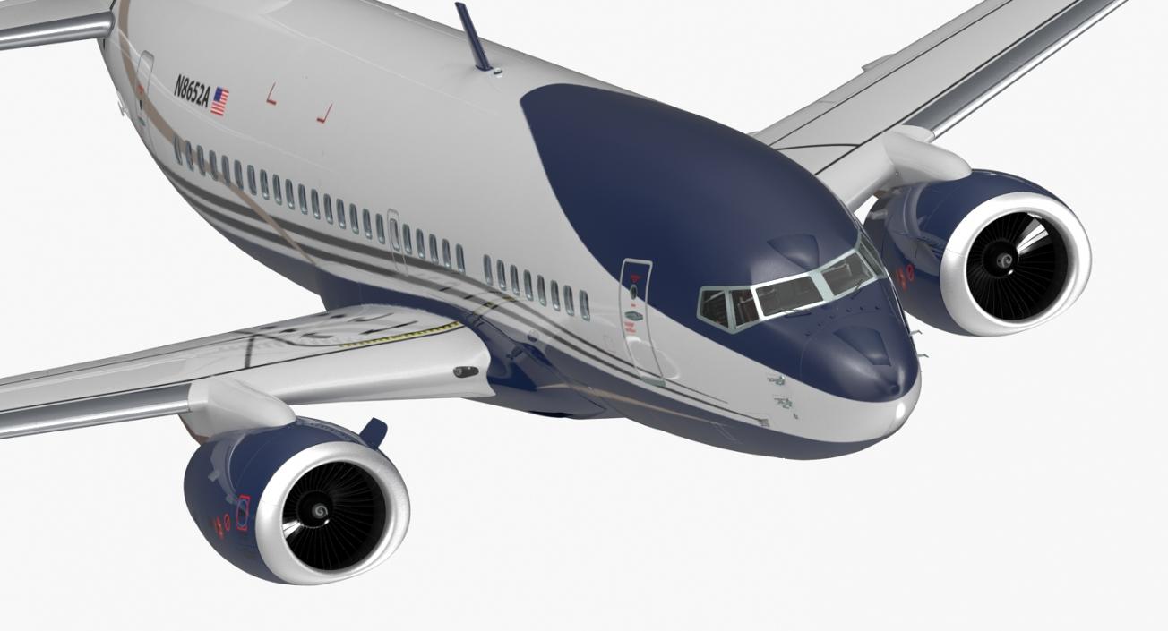 3D Boeing 737-600 with Interior Generic