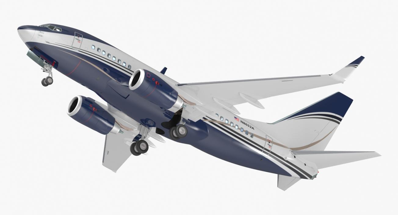 3D Boeing 737-600 with Interior Generic