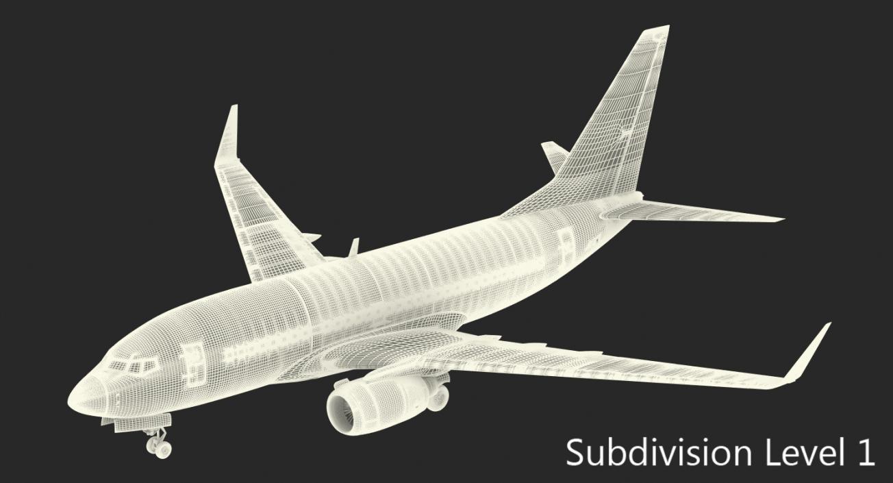 3D Boeing 737-600 with Interior Generic