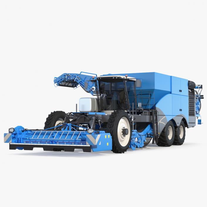 3D Potato Harvester Rigged model