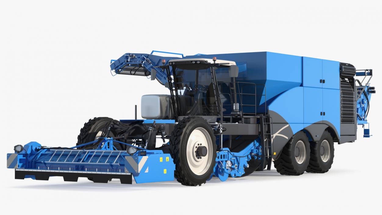 3D Potato Harvester Rigged model