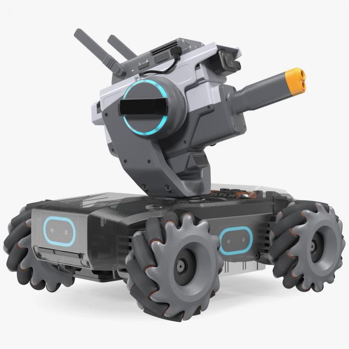 DJI RoboMaster S1 Intelligent Educational Robot Rigged 3D model