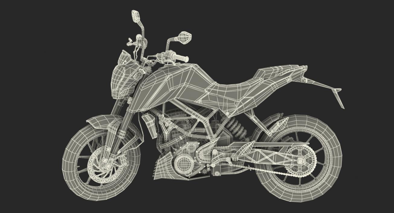 3D Generic Sport Motorcycle Rigged