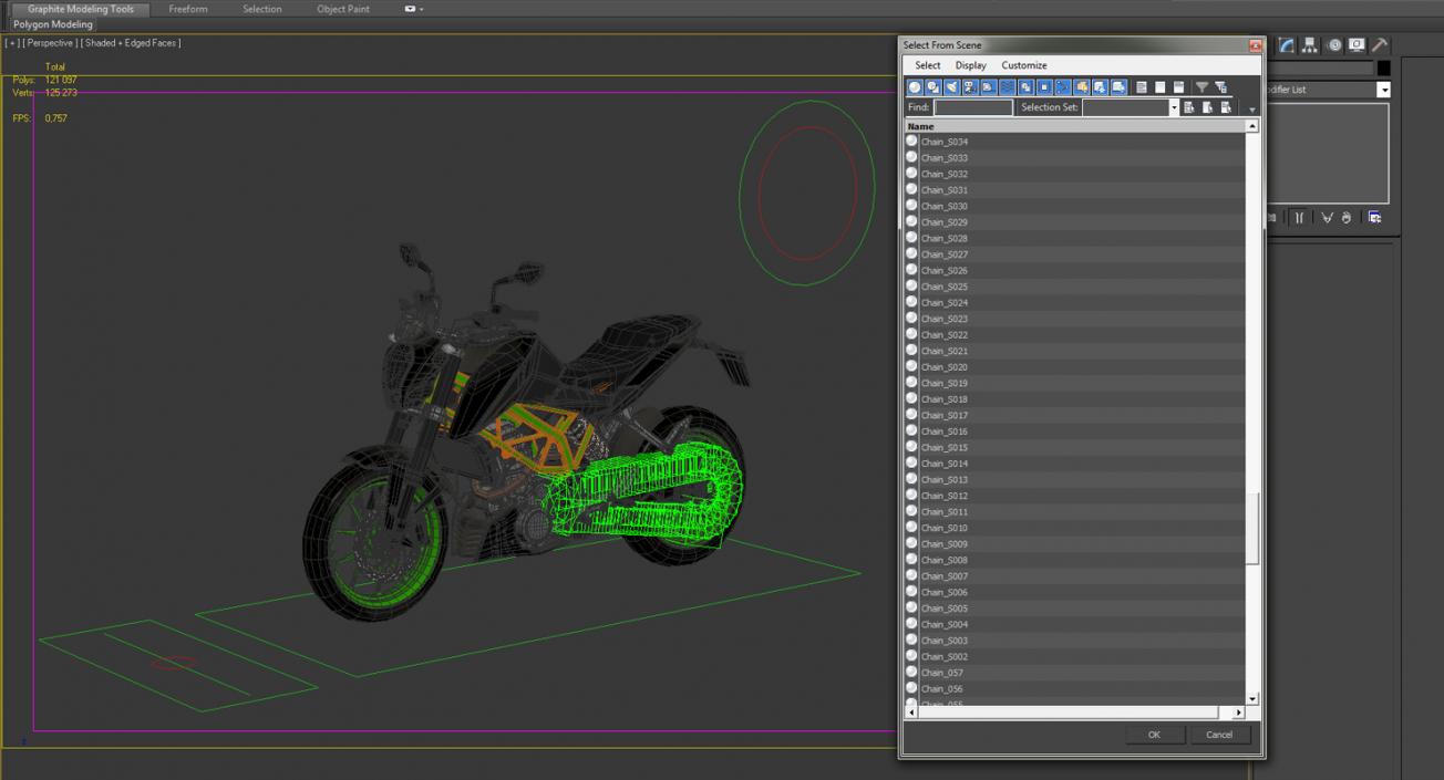 3D Generic Sport Motorcycle Rigged