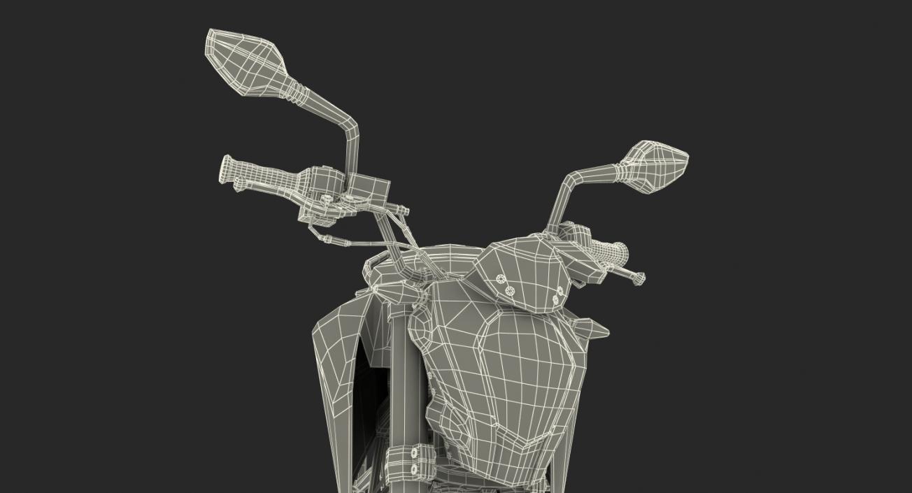 3D Generic Sport Motorcycle Rigged