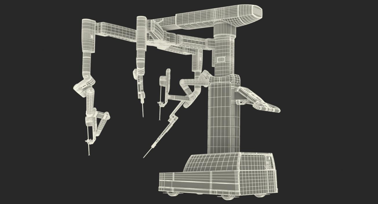 Surgical Robotic System da Vinci SI Rigged 3D