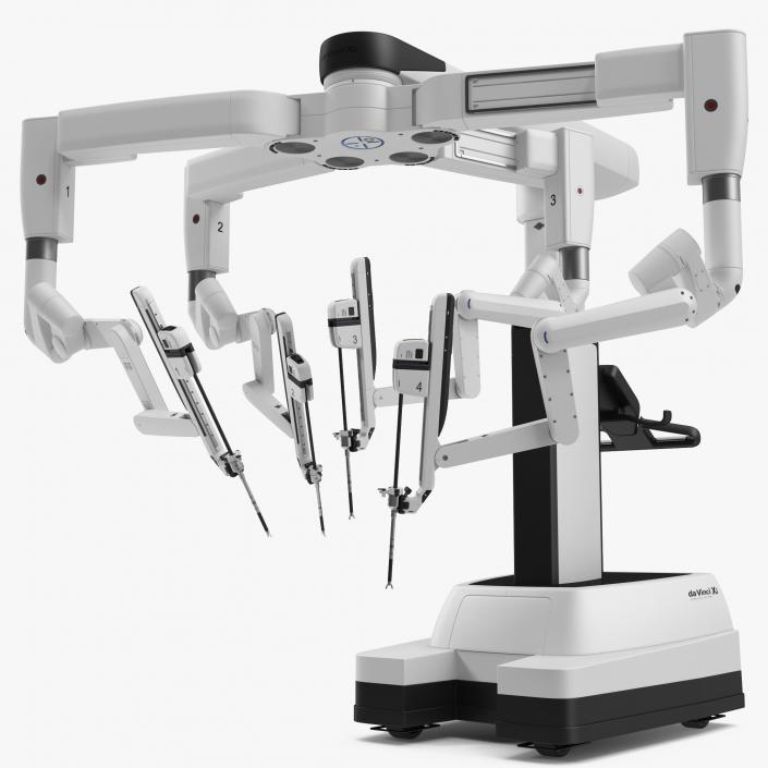 Surgical Robotic System da Vinci SI Rigged 3D