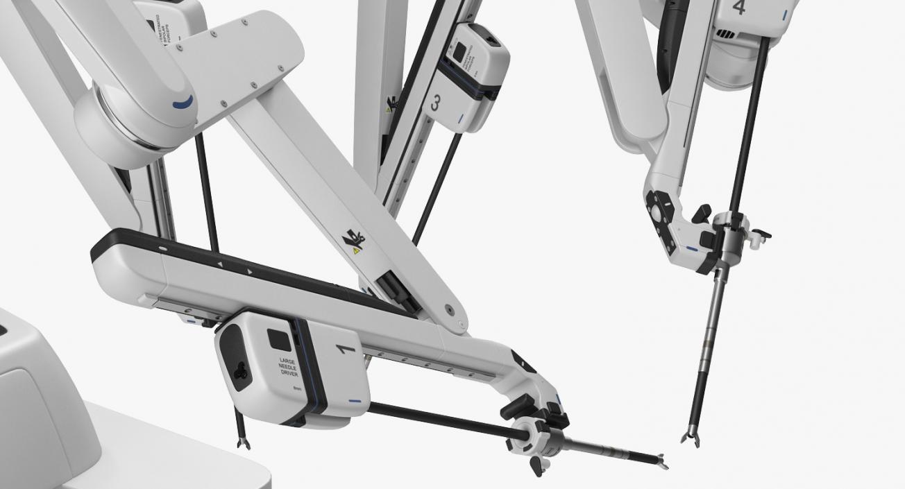 Surgical Robotic System da Vinci SI Rigged 3D