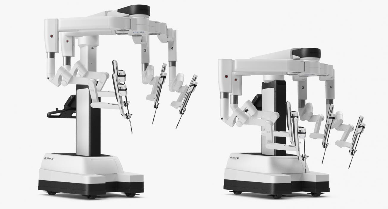 Surgical Robotic System da Vinci SI Rigged 3D