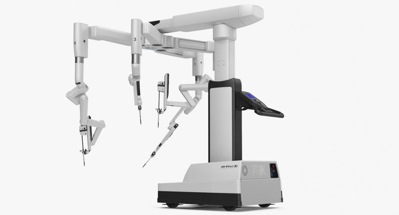 Surgical Robotic System da Vinci SI Rigged 3D